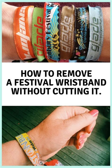 how to remove concert wristband.